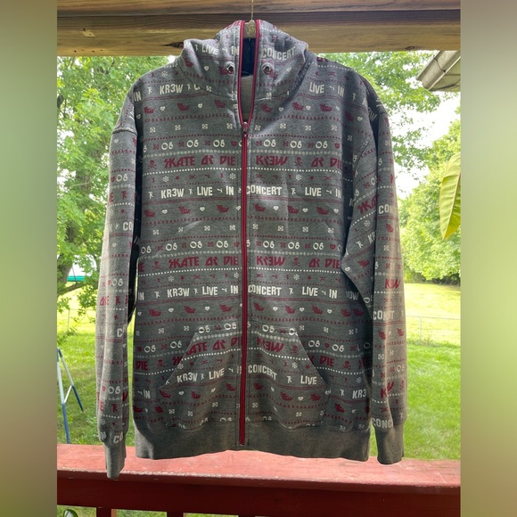 Kr3W Skate Or Die Full Zip Hoodie Size M Sweatshirt - Picture 1 of 8